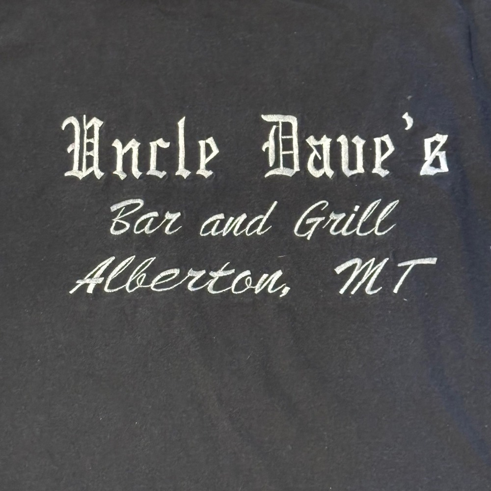 Carhartt K87 Pocket T-Shirt XL Black Uncle Daves Bar Grill Alberton MT Workwear - Picture 5 of 9
